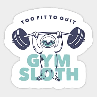 Gym Sloth Sticker